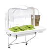 JY-62 Lid Covered Food Sampling Container with Stand for Snacks Fruits Tasting