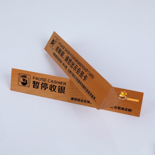 JV-10 Wooden Cashier Pause Divider Cashier Divider Checkout Counter Separator