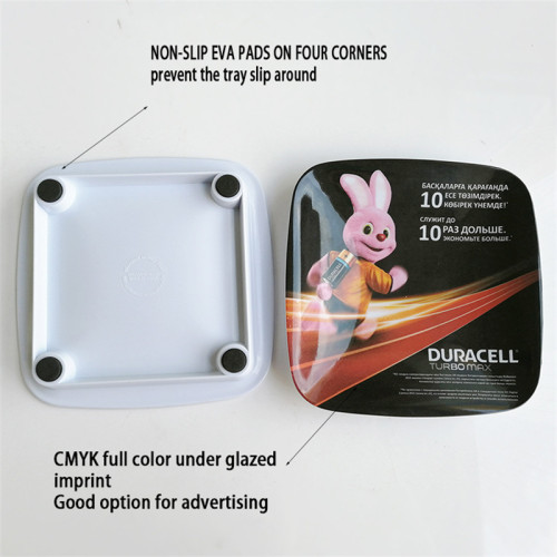 JV-2 Melamine Resin Cash Tray Countertop Coin Holder with Non Slip EVA Pads