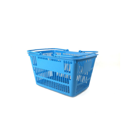 JW-1 Lightweight Reusable Plastic Shopping Basket Ventilated Handheld Grocery Basket
