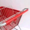JW-8 Heavy Duty Plastic Shopping Cart Wheeled Supermarket Grocery Cart For Retail Commercial Use