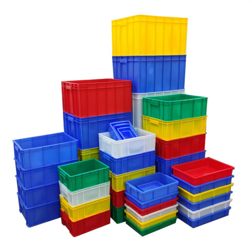 JW-19 Heavy Duty Stackable Crate Industrial Storage Bin For Warehouse Logistics Transport