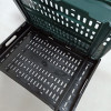 JW-20 Collapsible Stackable Ventilated Plastic Crate for Produce Storage and Display