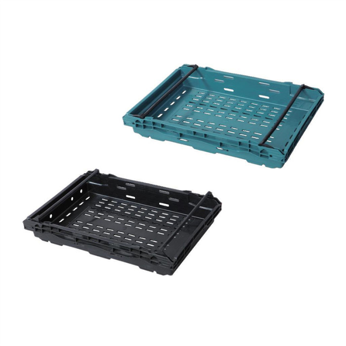 JW-20 Collapsible Stackable Ventilated Plastic Crate for Produce Storage and Display