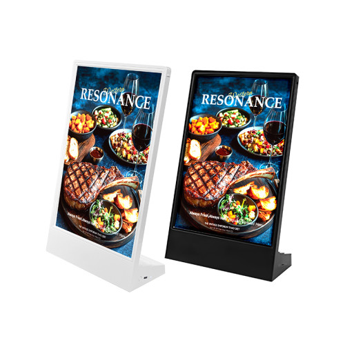JS-31 Rechargeable LED Sign Holder for Desktop Poster Menu Advertising Display