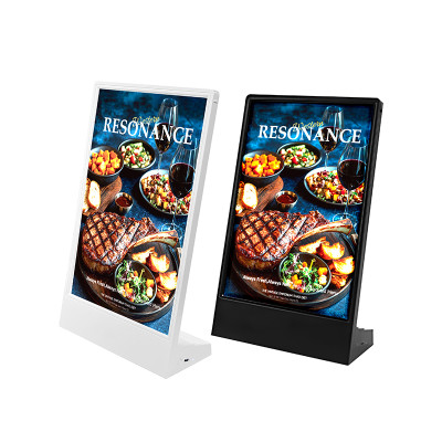 JS-31 Rechargeable LED Sign Holder for Desktop Poster Menu Advertising Display