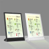 JS-31 Rechargeable LED Sign Holder for Desktop Poster Menu Advertising Display
