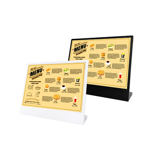 JS-32 Rechargeable LED Sign Holder for Desktop Poster Menu Advertising Display