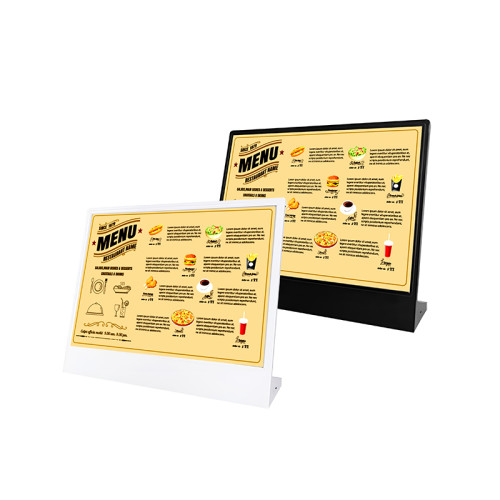 JS-32 Rechargeable LED Sign Holder for Desktop Poster Menu Advertising Display