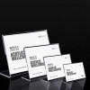 JE-1 Horizontal L Shaped Acrylic Sign Holder Desktop Display Stand for Retail Price Tag Display