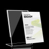 JE-2 Vertical L Shaped Acrylic Sign Holder Desktop Display Stand for Retail Price Tag Display