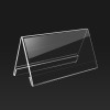 JE-3 Acrylic Table Sign Holder Desktop Tent Card Holder for Name Cards Menus and Table Numbers