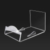 JE-30 Clear Acrylic Pan Stand Wok Display Holder for Kitchen Cookware Retail Countertop Organizer