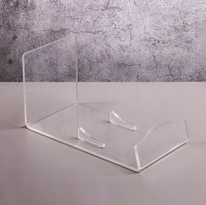 JE-30 Clear Acrylic Pan Stand Wok Display Holder for Kitchen Cookware Retail Countertop Organizer