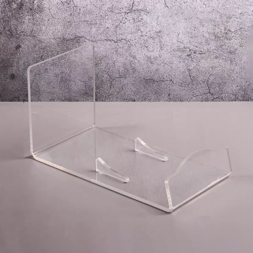 JE-30 Clear Acrylic Pan Stand Wok Display Holder for Kitchen Cookware Retail Countertop Organizer