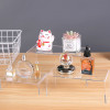JE-31 Clear Acrylic Display Risers Tiered Stand for Collectibles Cosmetics Retail Showcase