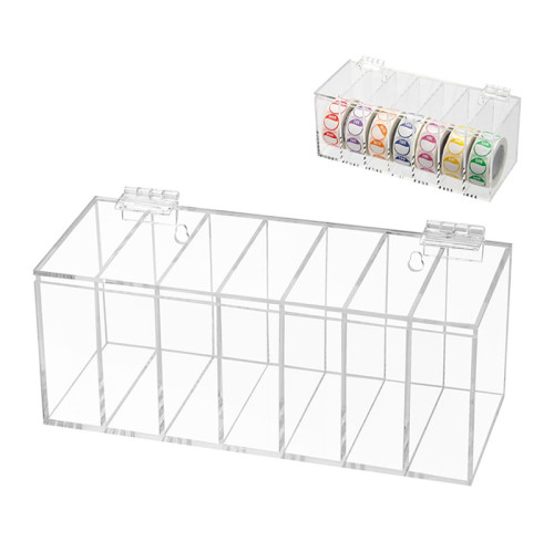 JE-40 Transparent Acrylic Day of Week Label Dispenser for Food Date Labels