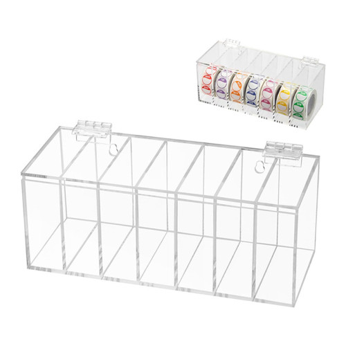 JE-40 Transparent Acrylic Day of Week Label Dispenser for Food Date Labels