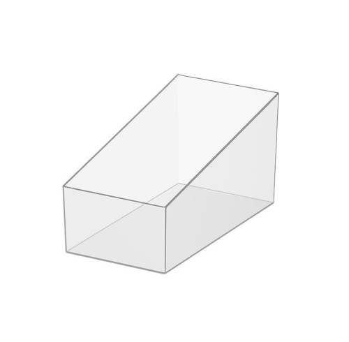 JE-41 Clear Acrylic Slanted Storage Box for Retail Store Snack Food Display