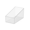 JE-41 Clear Acrylic Slanted Storage Box for Retail Store Snack Food Display