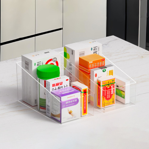 JE-41 Clear Acrylic Slanted Storage Box for Retail Store Snack Food Display