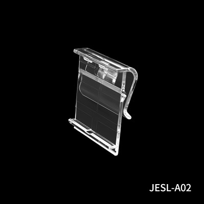 JESL-A02 Clear Acrylic Electronic Shelf Label Holder for Retail Shelf Digital Price Tag Display