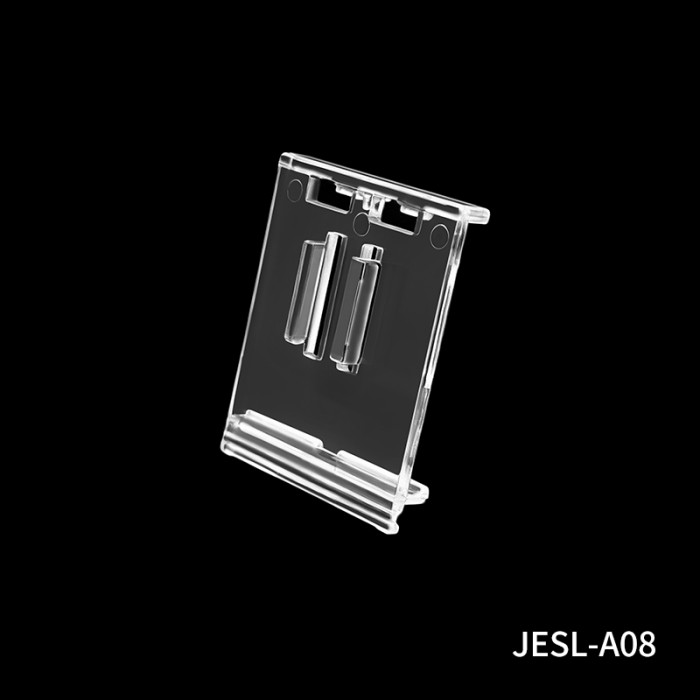 JESL-A08 Clear Acrylic Electronic Shelf Label Holder for Retail Shelf Digital Price Tag Display