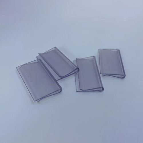 JC-5 Clear Plastic Label Clip Price Tag Holder for Supermarket Shelf Retail Display