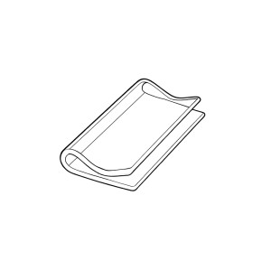 JC-5 Clear Plastic Label Clip Price Tag Holder for Supermarket Shelf Retail Display