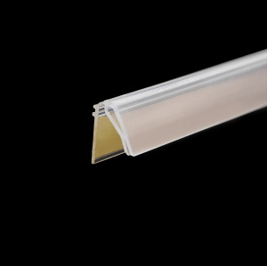 JC-6 Self-adhesive Clear Plastic Label Clip Price Tag Holder for Supermarket Shelf Retail Display