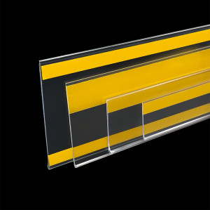 JC-10 Self Adhesive Clear Price Tag Holder Price Shelf Label Holder for Retail Store Shelves