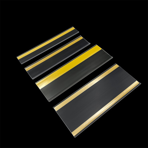 JC-10 Self Adhesive Clear Price Tag Holder Price Shelf Label Holder for Retail Store Shelves