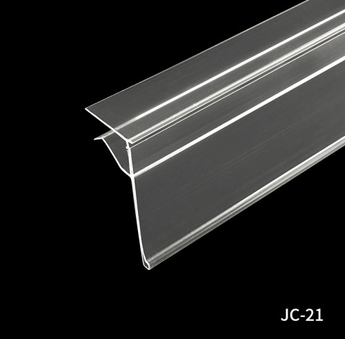 JC-21 Data Strip Price Tag Holder Shelf Label Holder for Retail Store Shelves