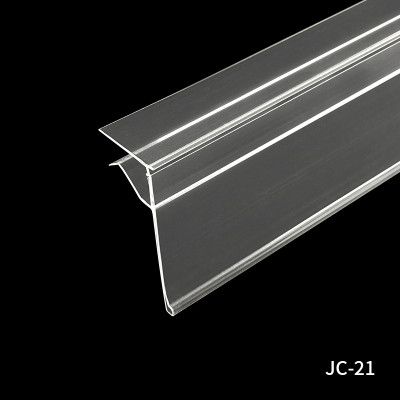 JC-21 Data Strip Price Tag Holder Shelf Label Holder for Retail Store Shelves