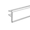 JC-22A Data Strip Price Tag Holder Shelf Label Holder for Retail Store Shelves
