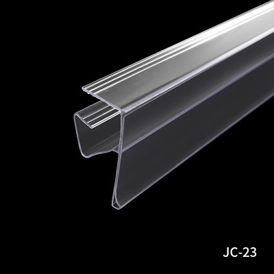 JC-23 Data Strip Price Tag Holder Shelf Label Holder for Retail Store Shelves