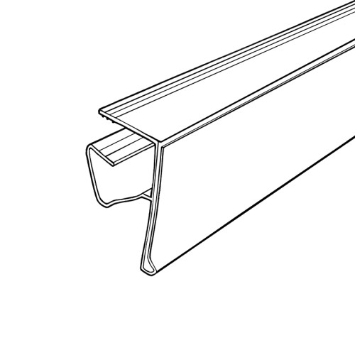 JC-23 Data Strip Price Tag Holder Shelf Label Holder for Retail Store Shelves