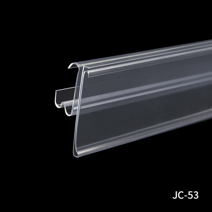 JC-53 Data Strip Price Tag Holder Shelf Label Holder for Retail Store Shelves