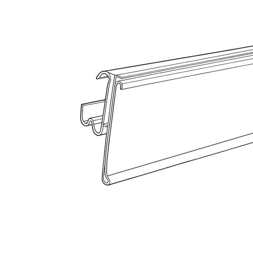 JC-53 Data Strip Price Tag Holder Shelf Label Holder for Retail Store Shelves