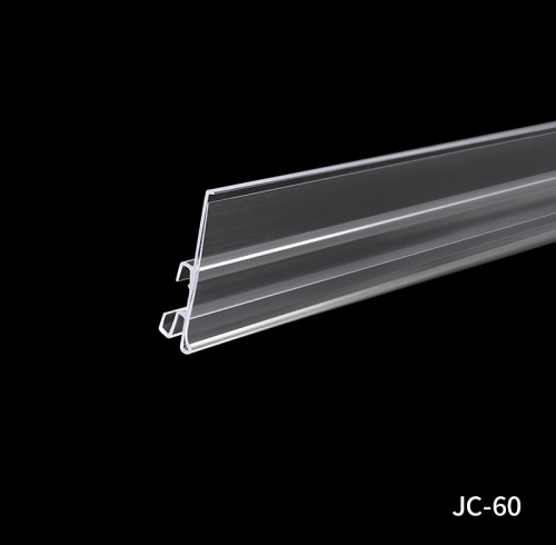 JC-60 Data Strip Price Tag Holder Shelf Label Holder for Retail Store Shelves