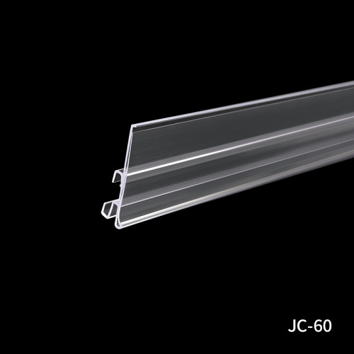 JC-60 Data Strip Price Tag Holder Shelf Label Holder for Retail Store Shelves