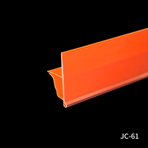 JC-62 Data Strip Price Tag Holder Shelf Label Holder for Retail Store Shelves