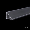 JC-70 Triangle Data Strip Price Tag Holder Shelf Label Holder for Retail Store Shelves