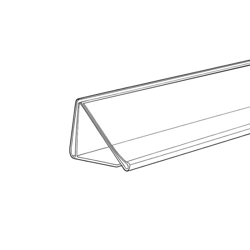 JC-70 Triangle Data Strip Price Tag Holder Shelf Label Holder for Retail Store Shelves