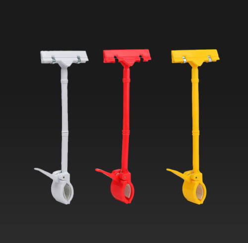 JU-35B Double-Sided Plastic Thumb Advertising Sign Clip Price Tag Clips