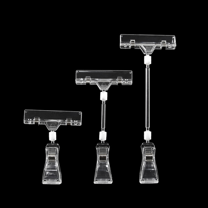 JU-1 Rotatable POP Sign Holder Clip | Advertising Clip | Price Tag Clips | for Retail Display