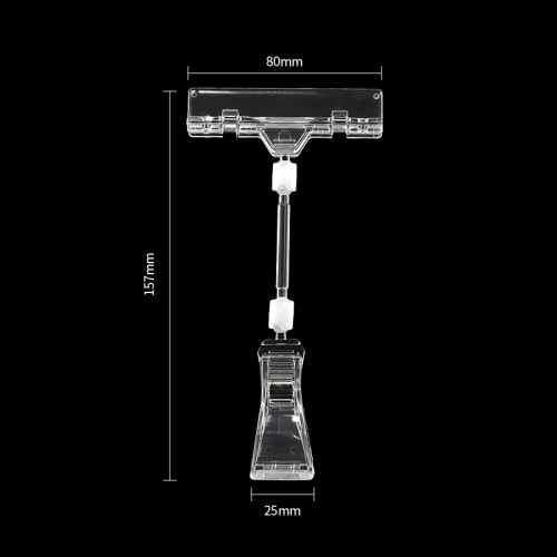 JU-1 Rotatable POP Sign Holder Clip | Advertising Clip | Price Tag Clips | for Retail Display