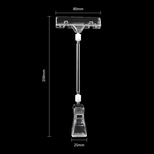 JU-1 Rotatable POP Sign Holder Clip | Advertising Clip | Price Tag Clips | for Retail Display