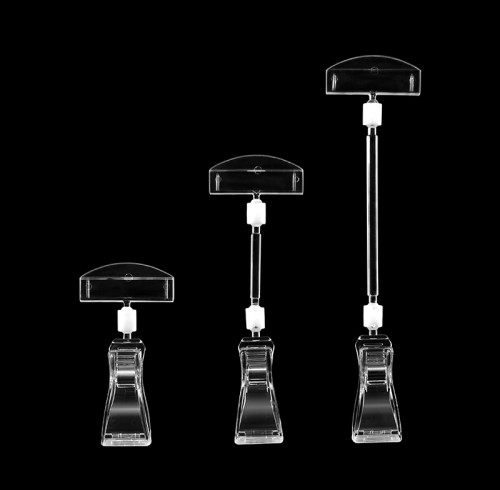 JU-3 Rotatable POP Sign Holder Clip | Advertising Clip | Price Tag Clips | for Retail Display