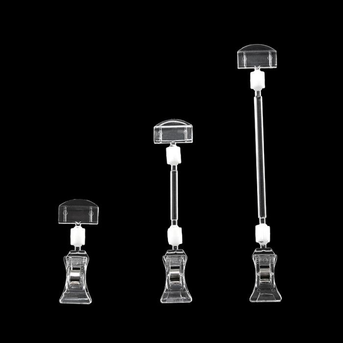 JU-6 Rotatable POP Sign Holder Clip | Advertising Clip | Price Tag Clips | for Retail Display